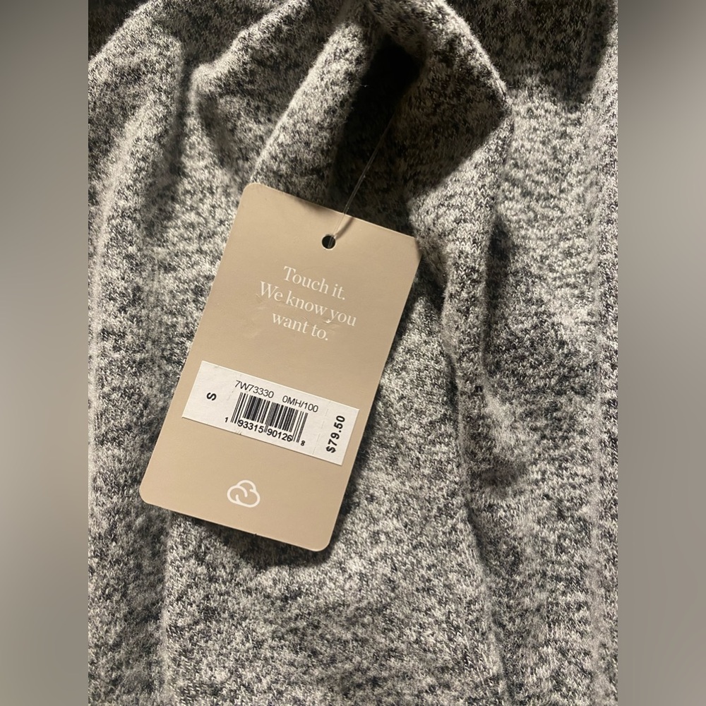 NWT! LUCKY BRAND Women's Cloud Jersey Ribbed Long Cardigan SIZE SMALL - Picture 7 of 10